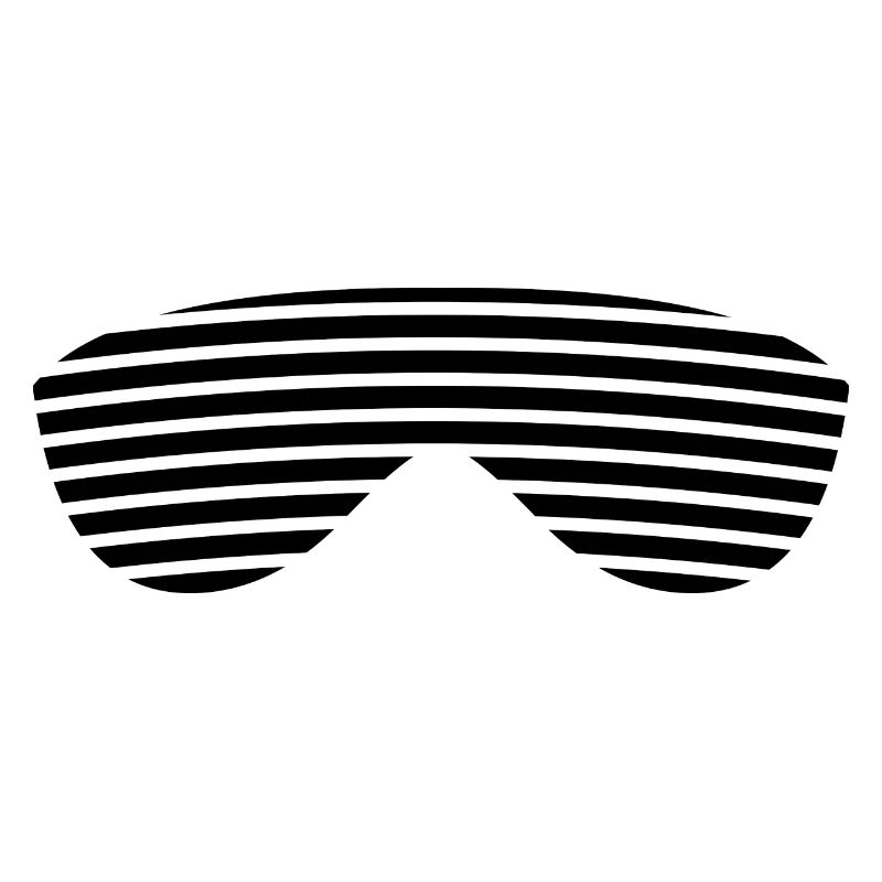 Brille schwarz gestreift