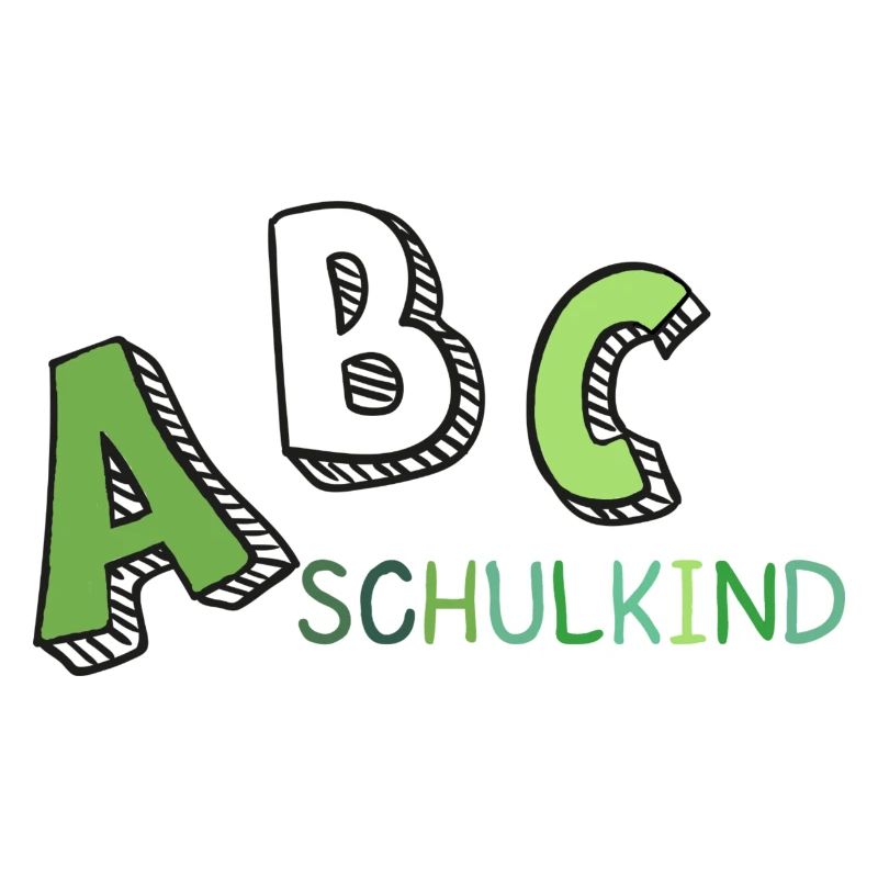 ABC Schulkind gün weiß