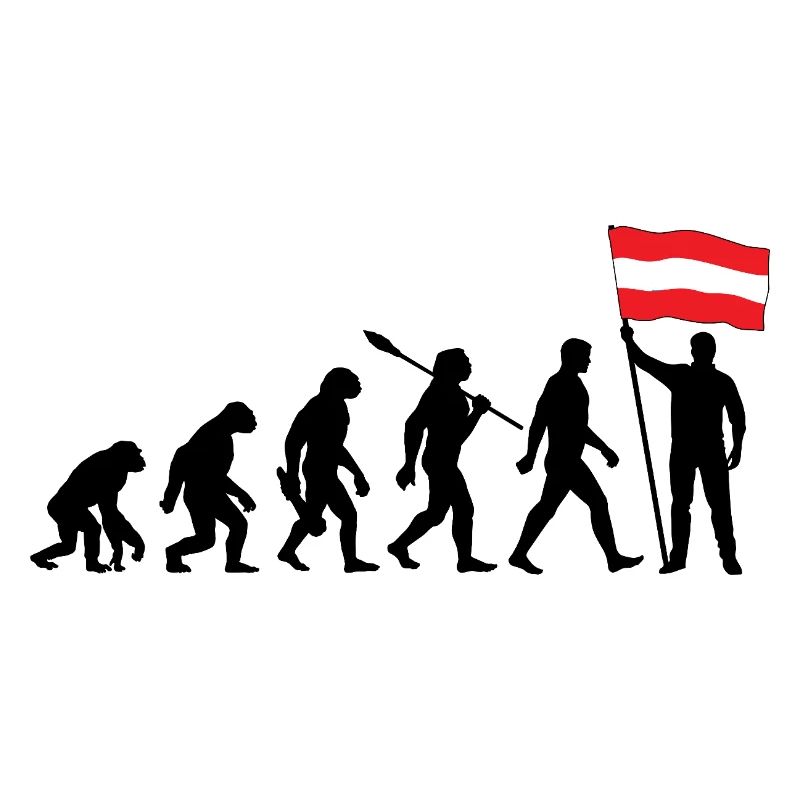 Osterreich - Evolution - Flagge - Nation