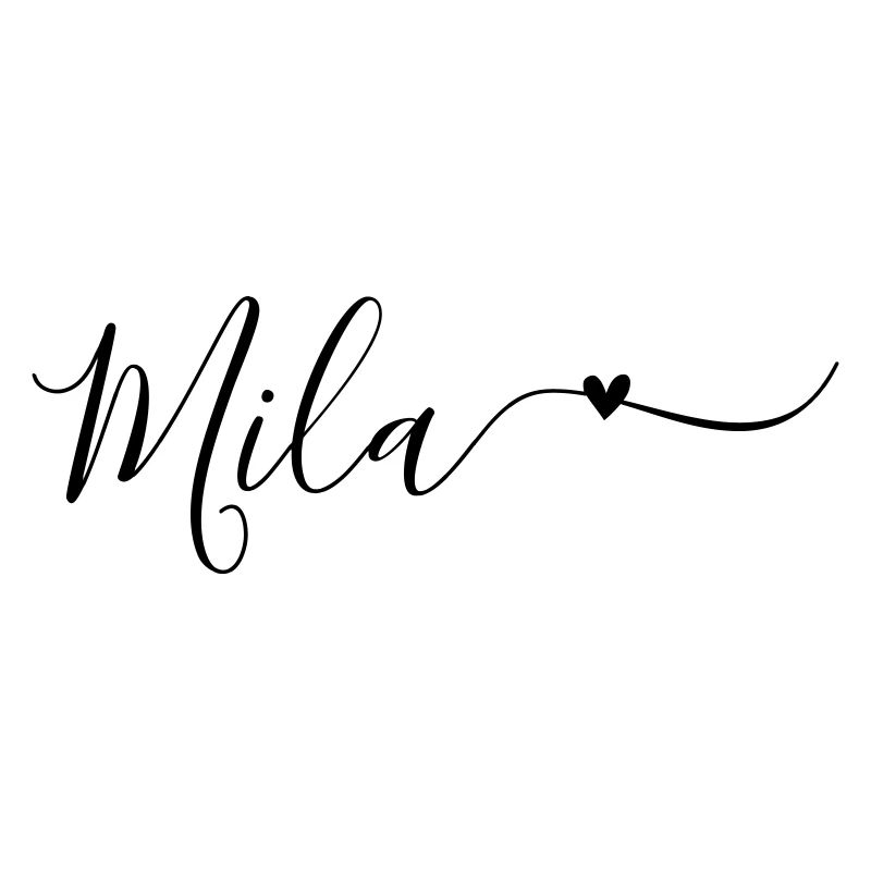 Prénom Mila Décoratif