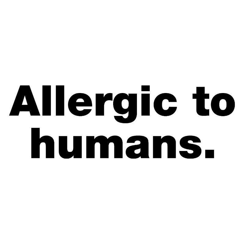 Allergisch gegen Menschen