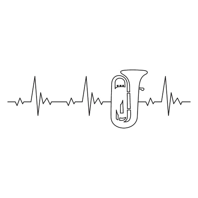 Tuba heartbeat frequency pulse ECG