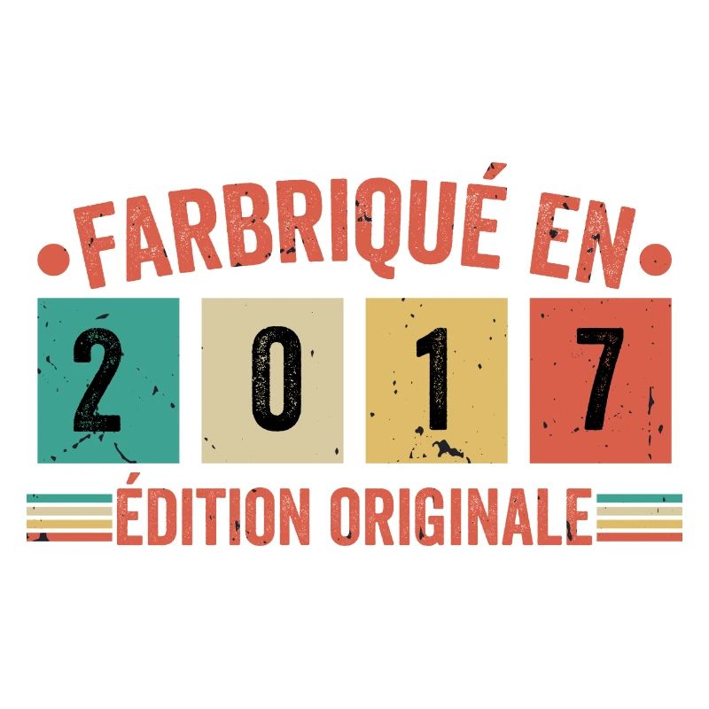 Fabriqué En 2017 édition Originale Cadeau d'anniv