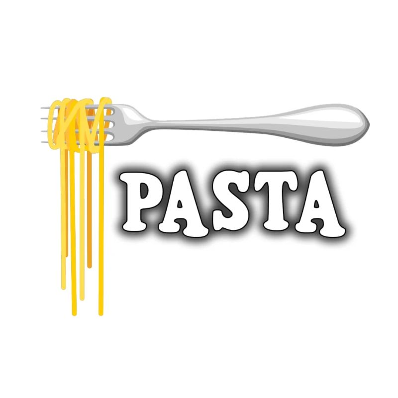 Illustration of Spaghetti with Fork