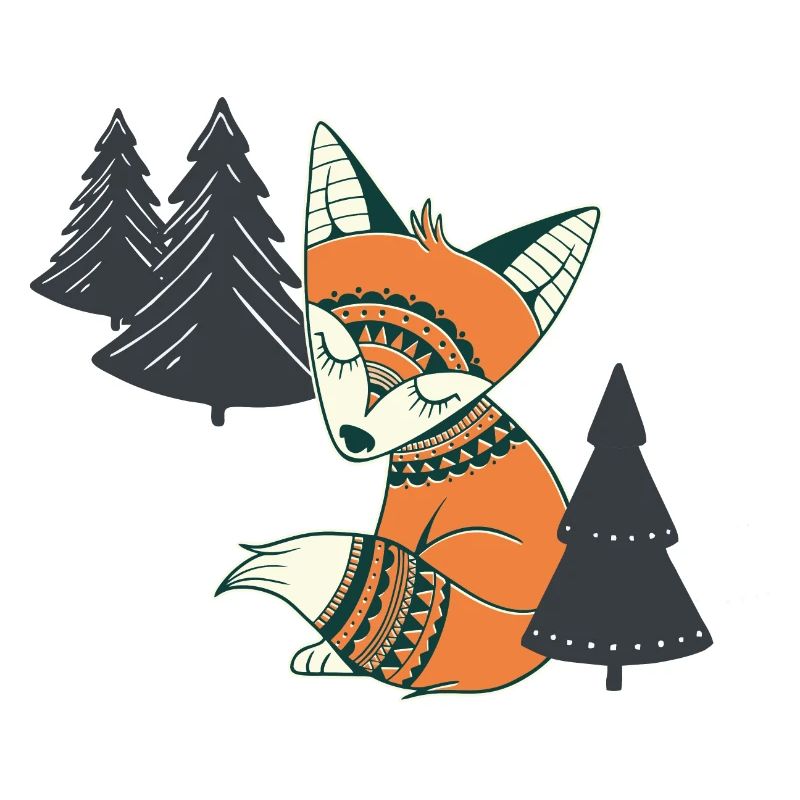 Magical forest fox