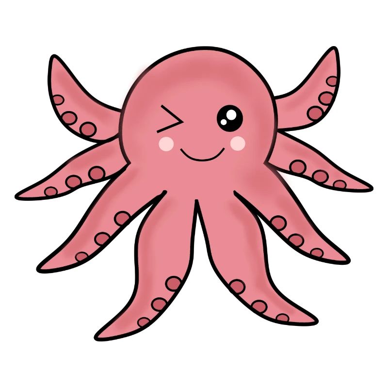 Kawaii Animals Octopus