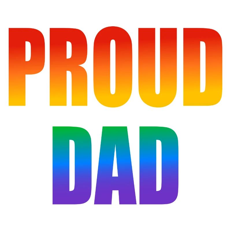 Stolzer Papa schwuler Regenbogen