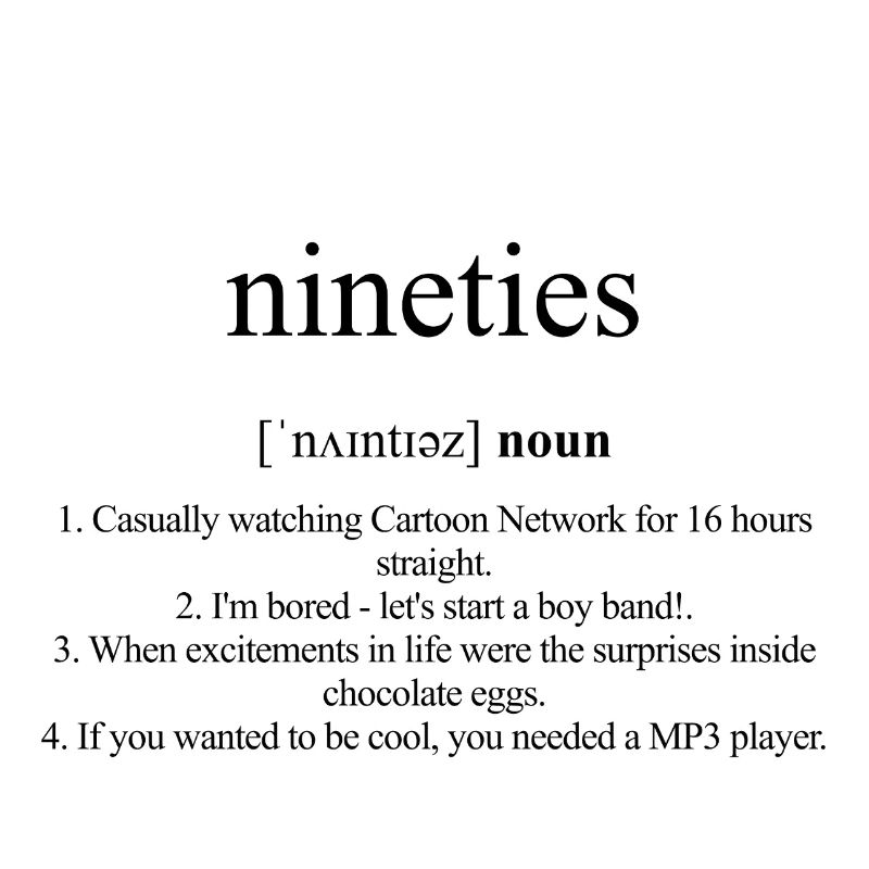 Nineties | Neunziger Definition Dictionary