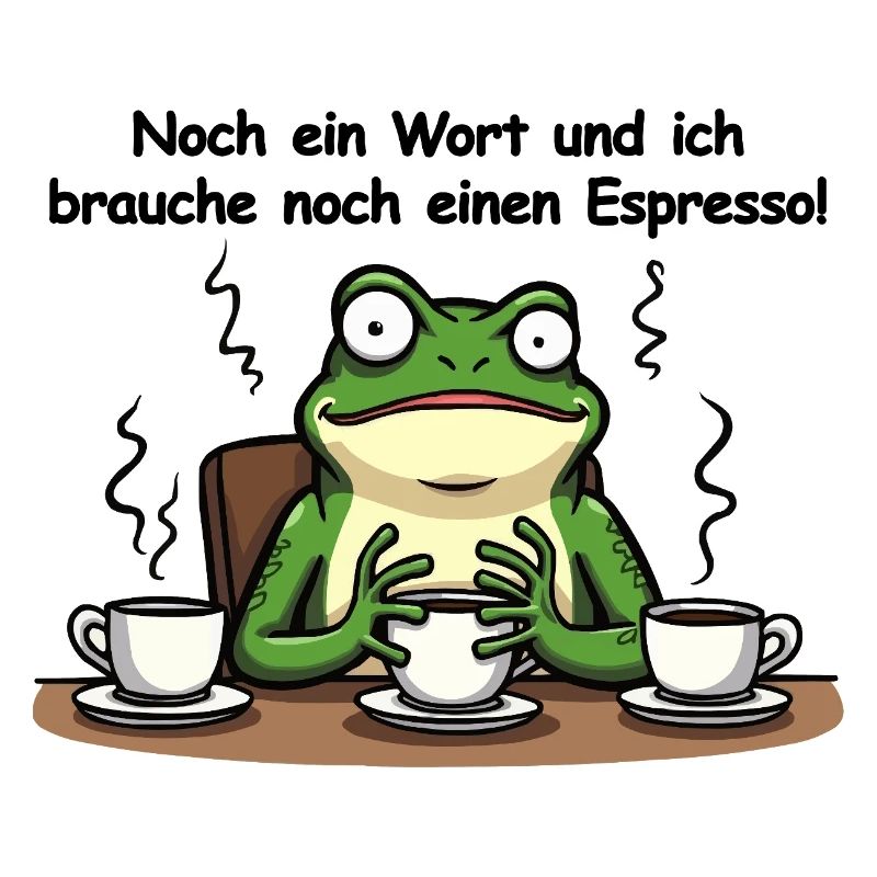 Espresso frog – Don't feel like having your first coffee