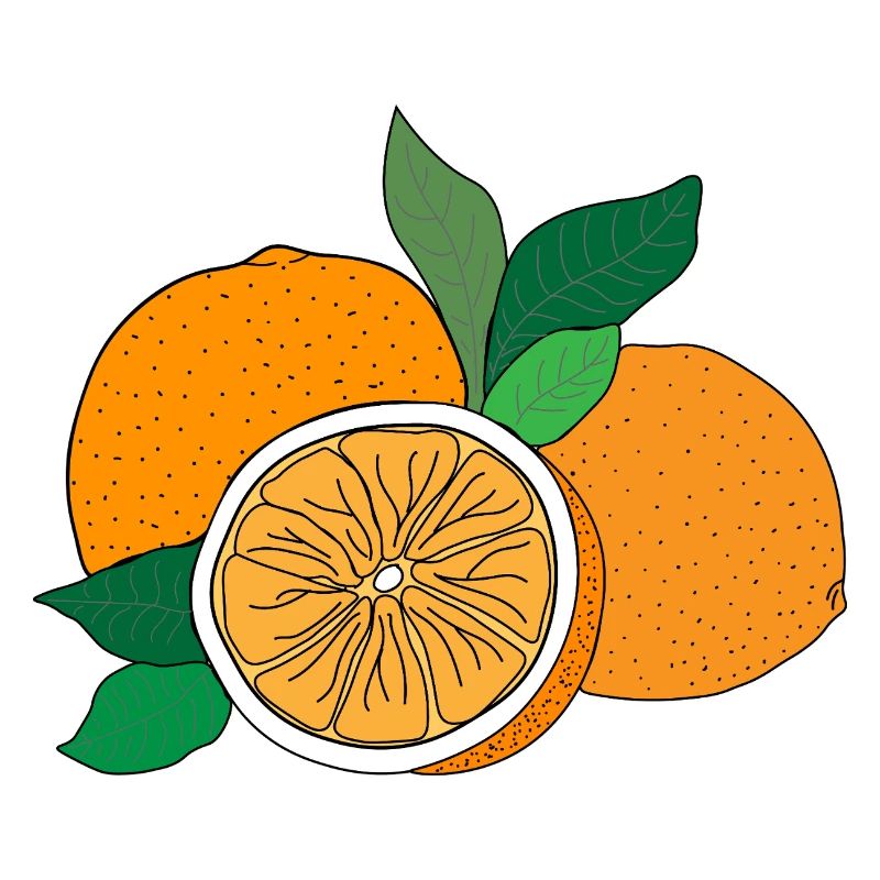 imprimé orange