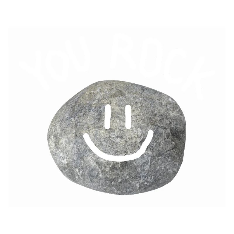 You Rock Minimal Statement Pebble