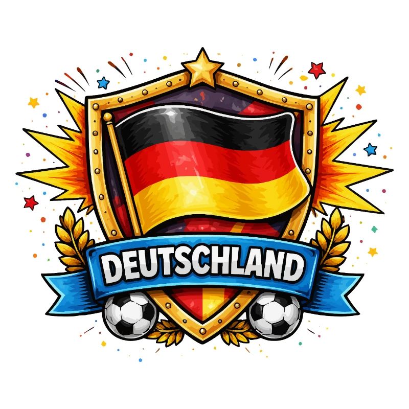 Germany Shield Football Design