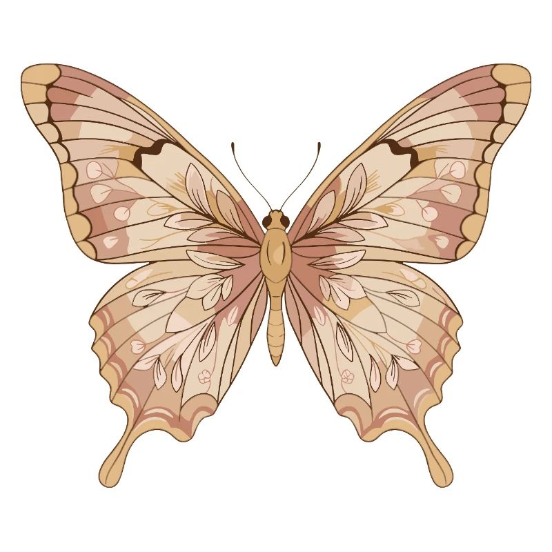 Art de papillon rose pâle