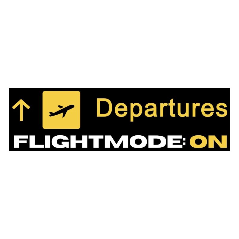 Abflüge Flugmodus On Symbol