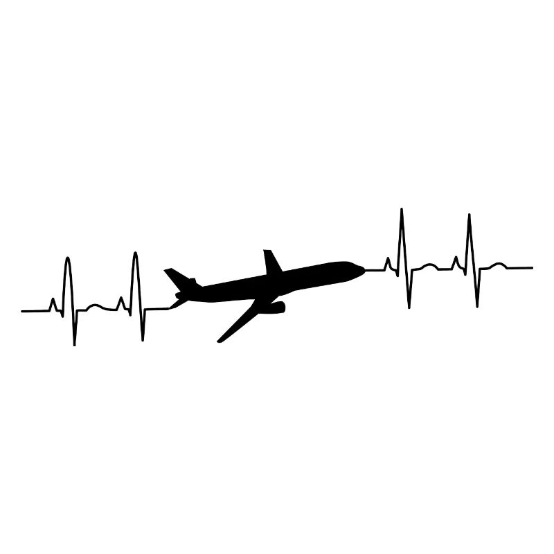 Cardiogramme cardiaque Conception d’avion pour vacances