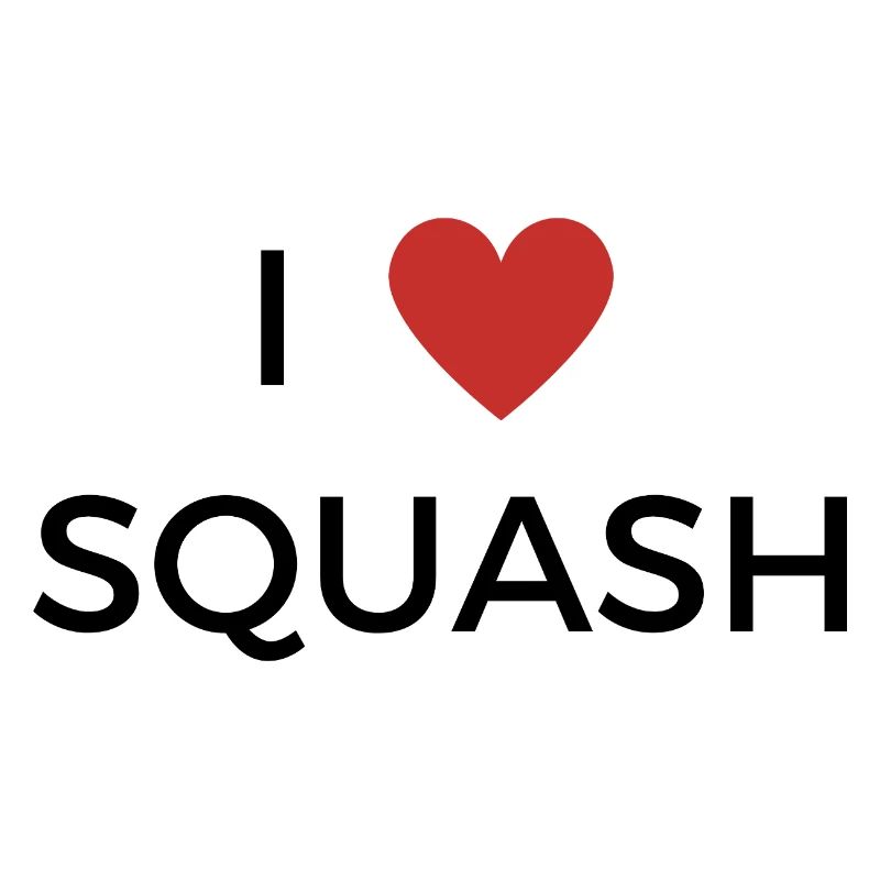 I love Squash / Ich liebe Squash T Shirt