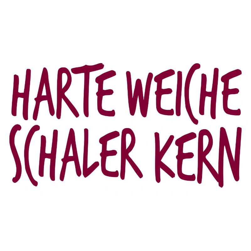 Harte Weiche Schaler Kern