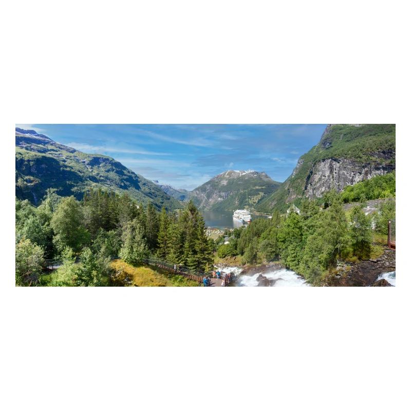 Geiranger panorama Storseterfossen Norvège