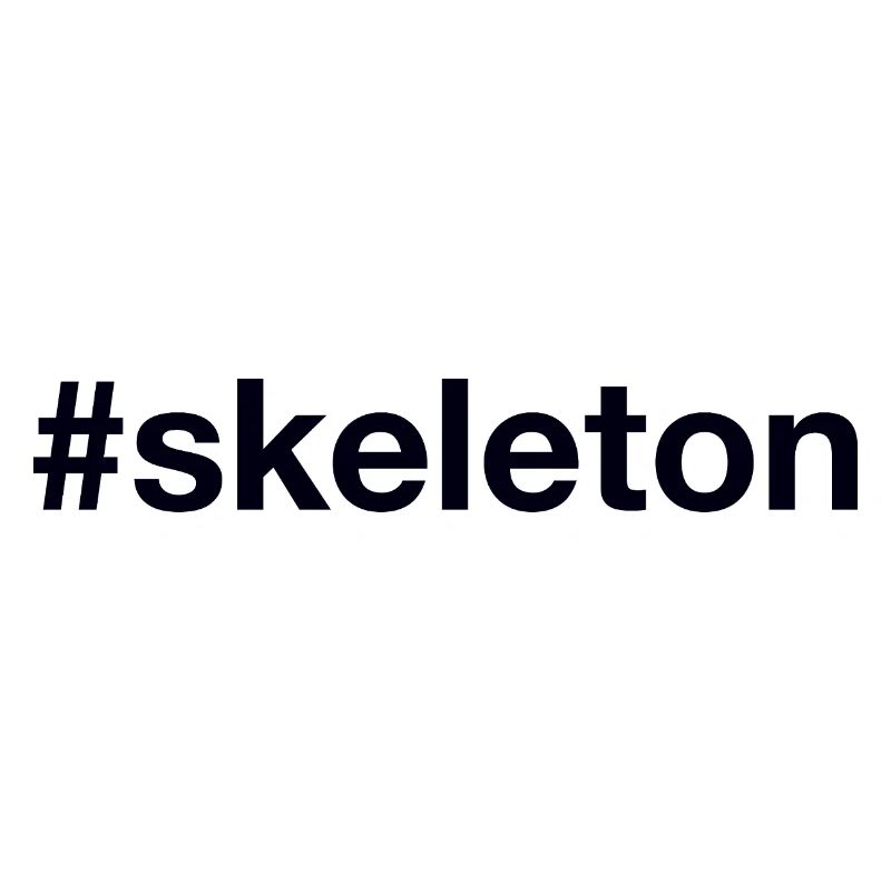 Skeleton Hashtag