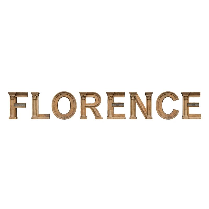 FLORENCE – Typographie de la pierre de la Renaissance
