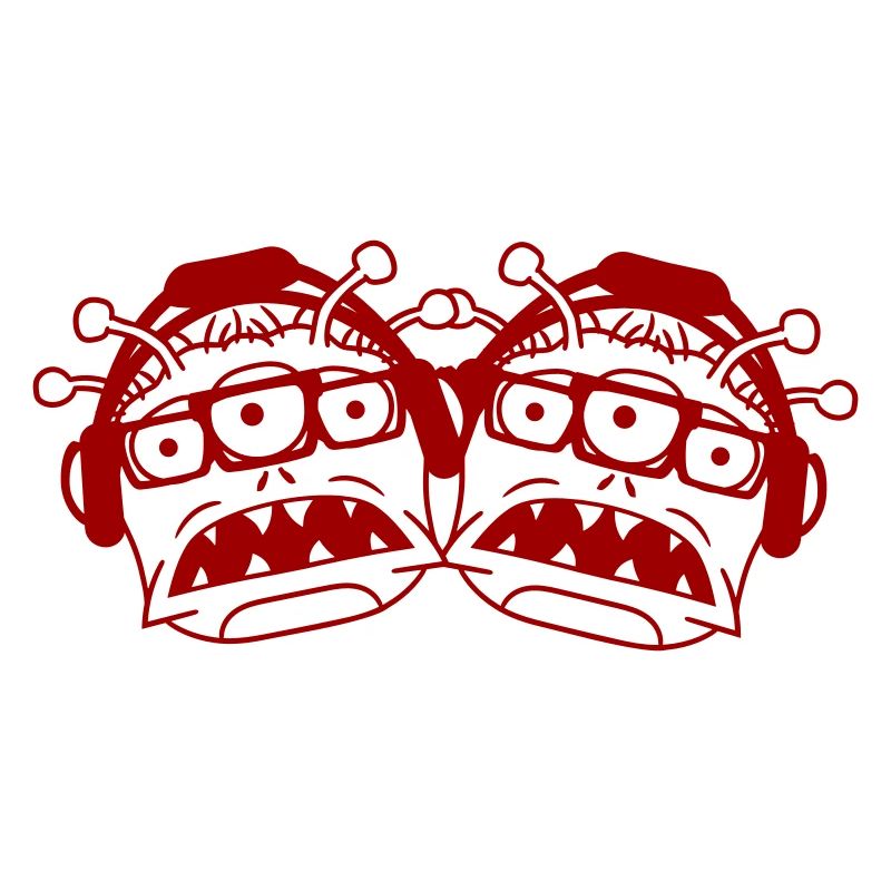 2 DJ Aliens Aliens Horror Two Monsters Team