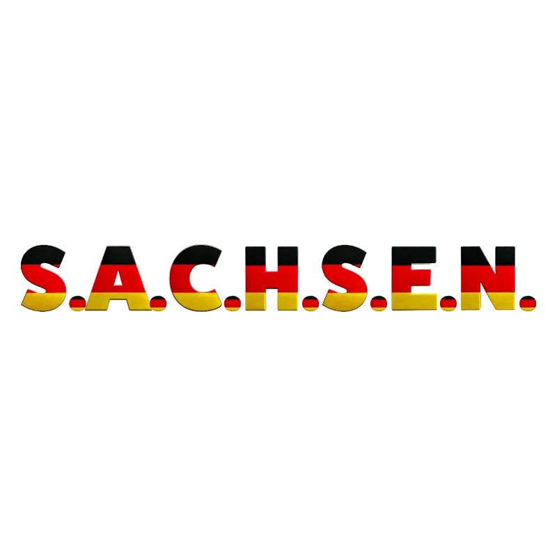 Saxony Germany Dresden Leipzig Flag German