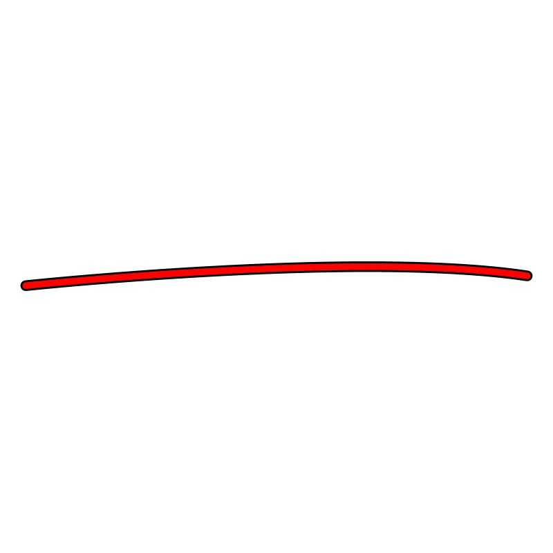Ligne rouge minimaliste – Déclaration moderne de
