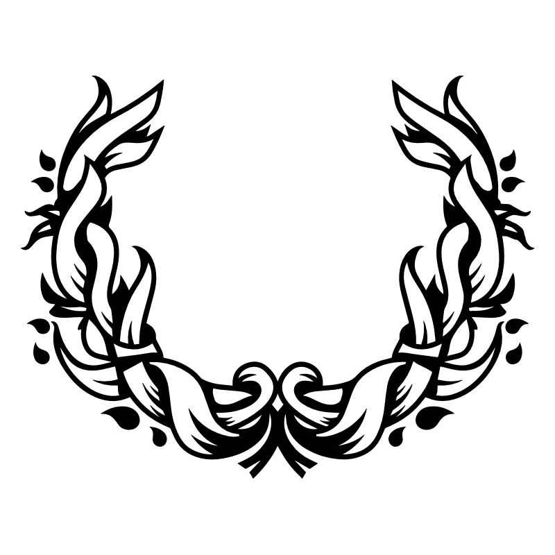 une couronne de fleurs de feuilles
