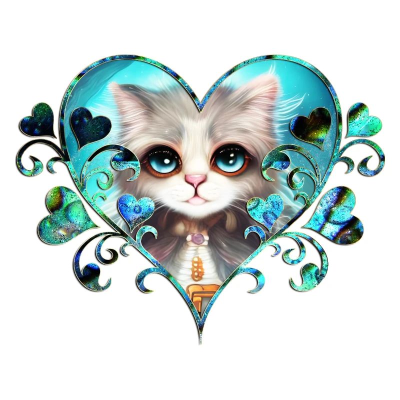 Cute fluffy little cat