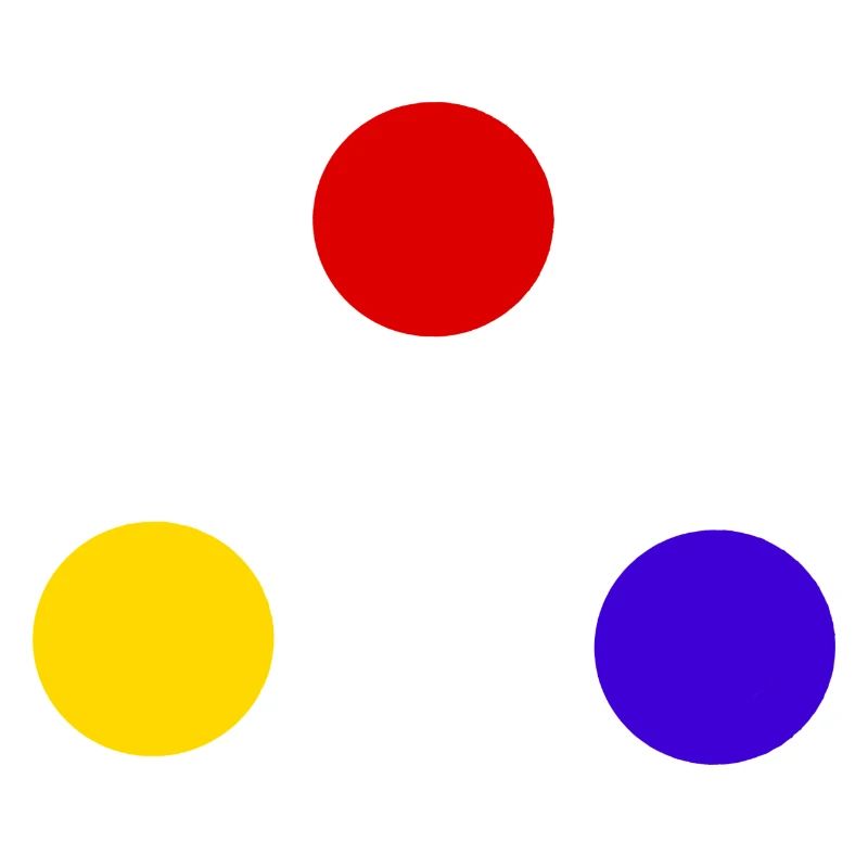 Sphären der Primärfarbe