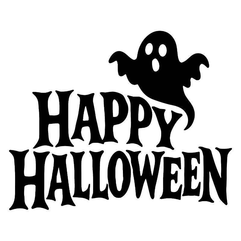 Happy Halloween Ghosts Illustration