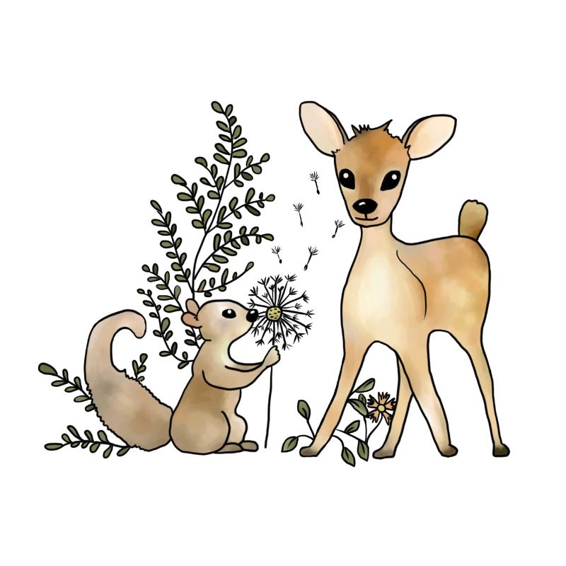 Reh_und_Eichhoernchen