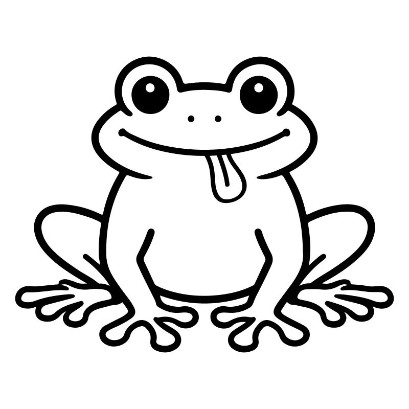 Kröte Comic Frosch
