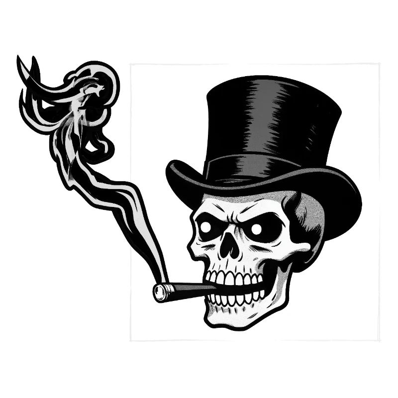 RICH SKULL #1 - black & white