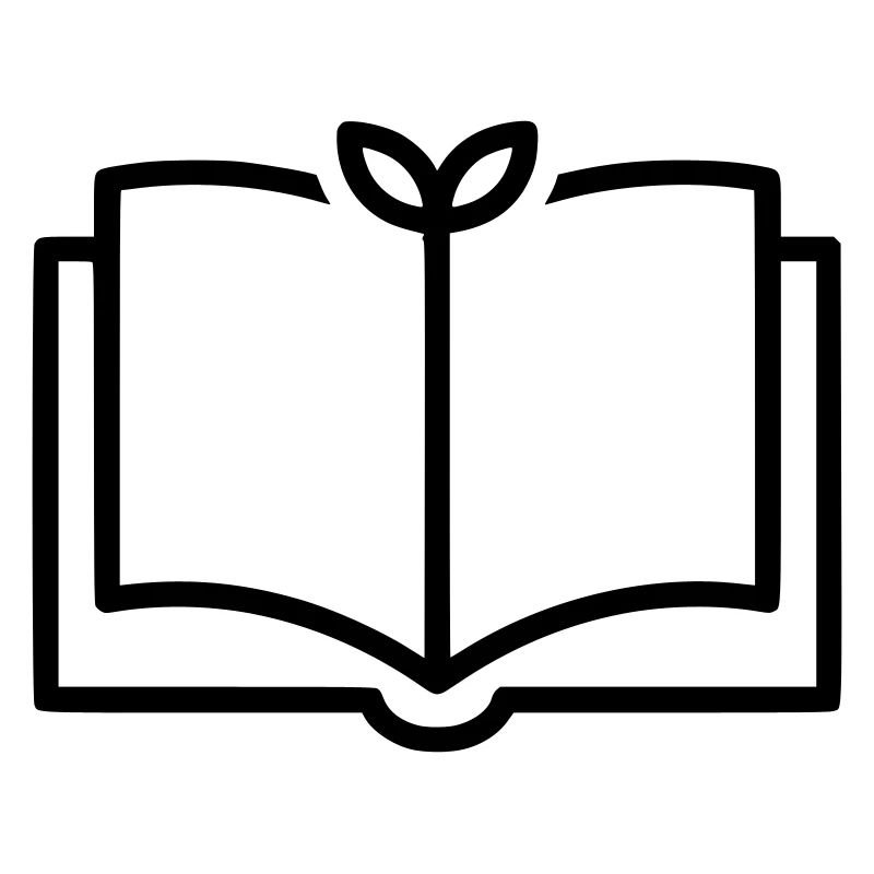 Buch Natur Blatt Outline