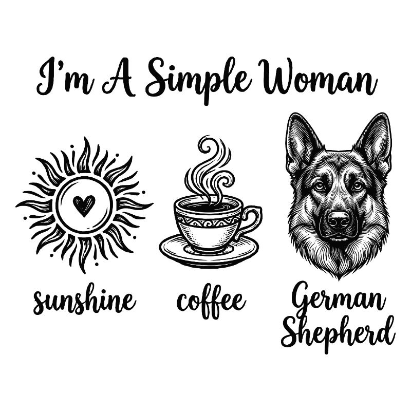 Simple Woman German Shepherd Lovers