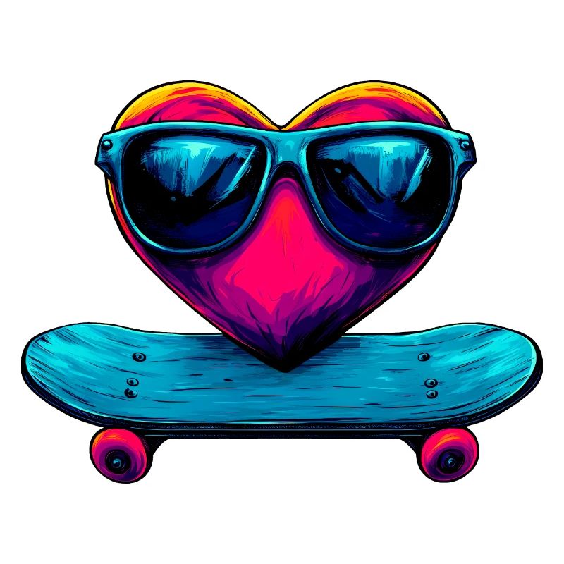Skateboarder Herz