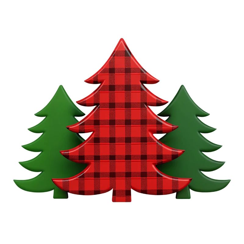 Plaid Baum Weihnachtsbäume Christmas Tree