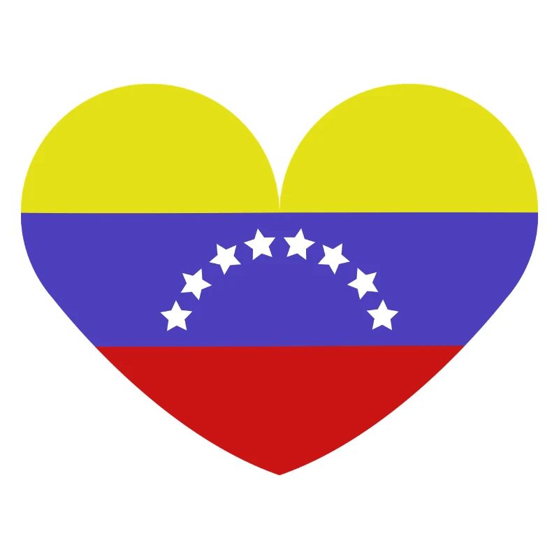 Drapeau du cœur du Venezuela