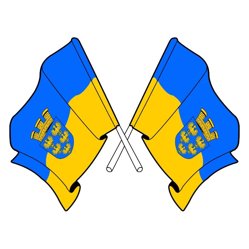 Drapeaux croisés de Basse-Autriche