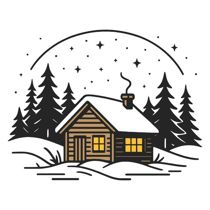 Cabane au clair de lune