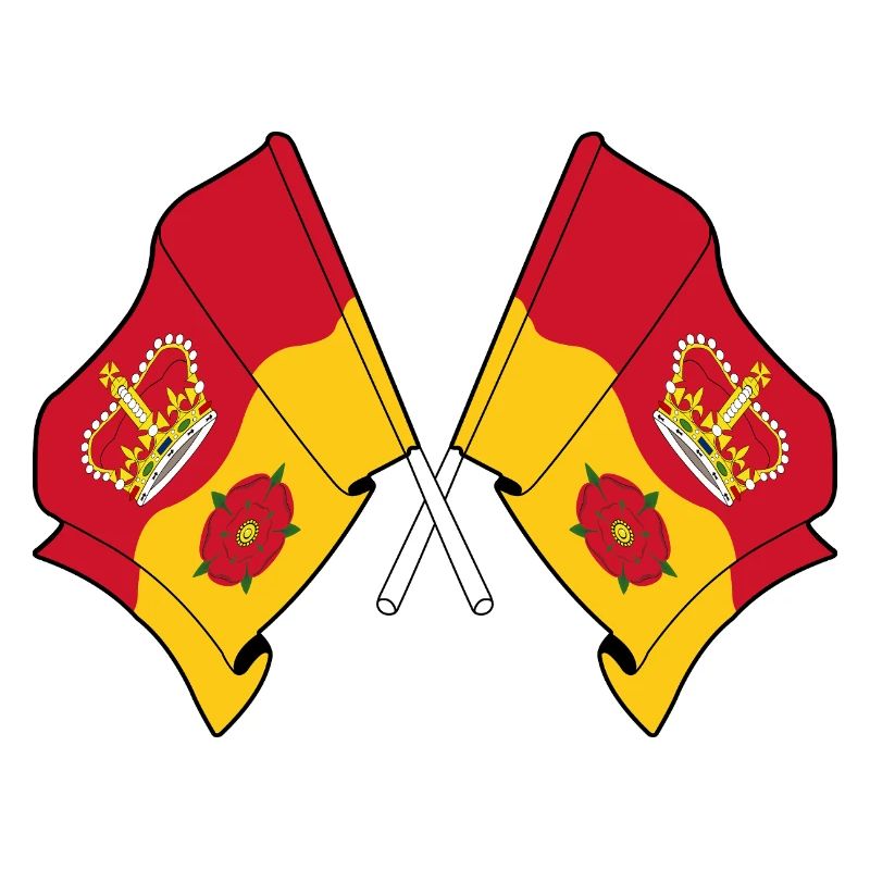 Hampshire Crossed Flags