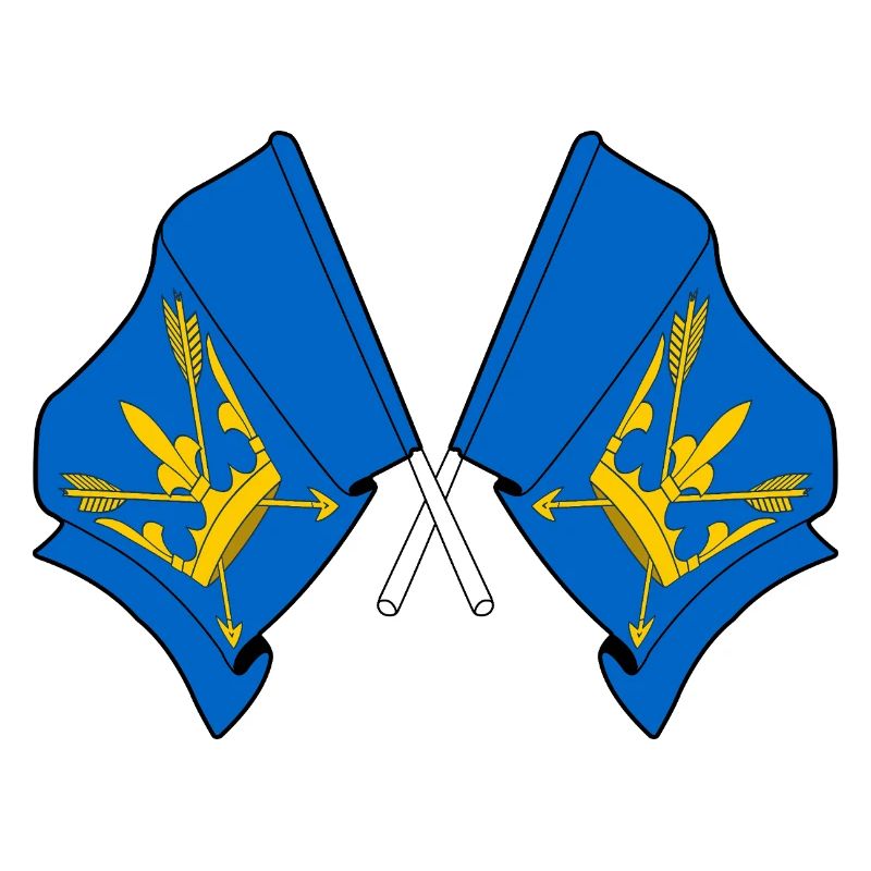 Drapeaux du Suffolk croisés