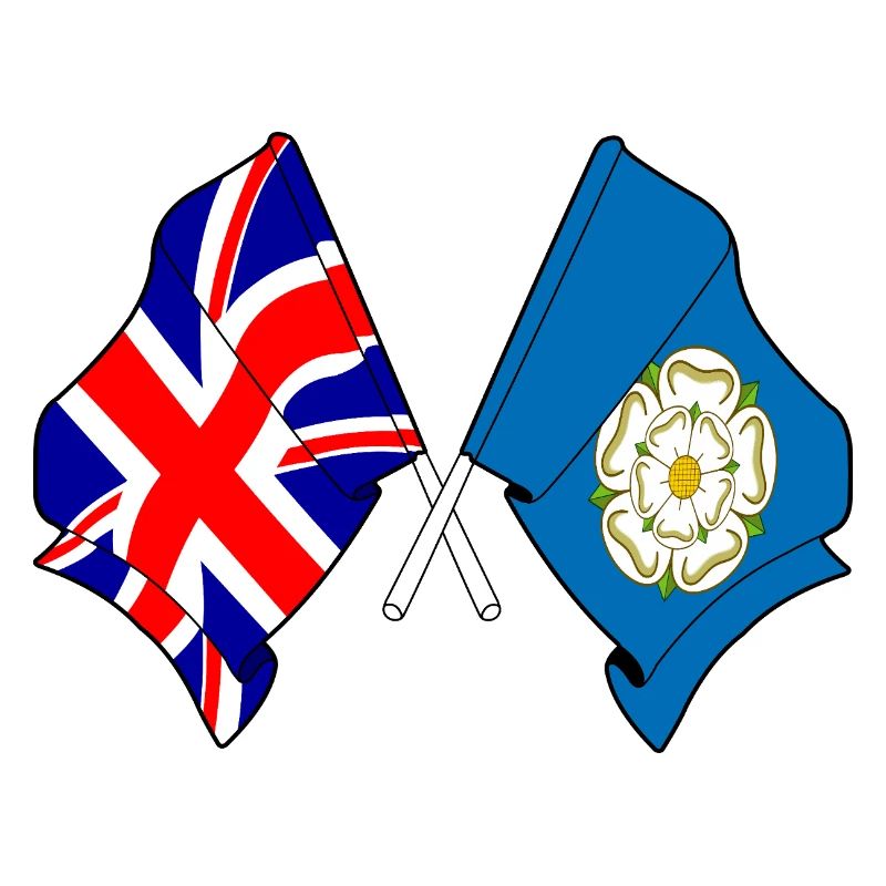 Drapeau du Yorkshire + Grande-Bretagne