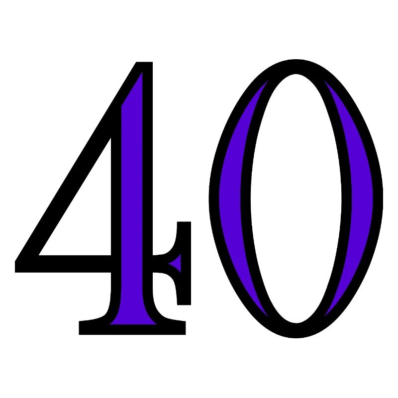 40. 40 YEARS. 40th ANNIVERSARY. 40 YEARS ANNIVERSARY.