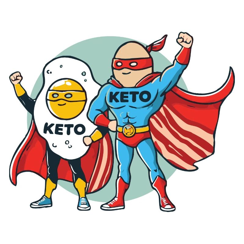 Super-héros cétogènes - Régime Keto avec bacon et œuf