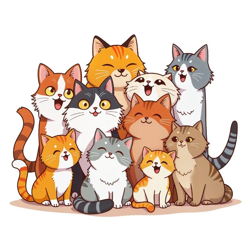 Troupeau de chats