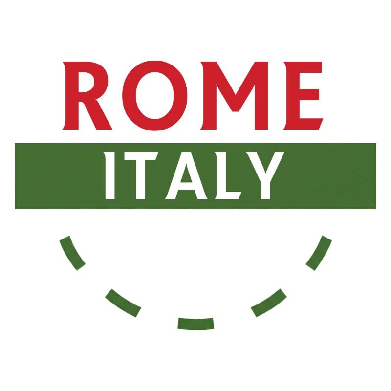 Rome Italy Banner Tee