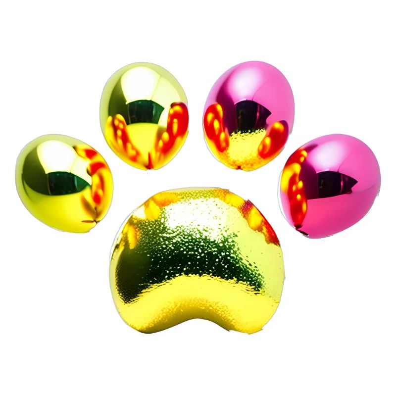 Glitzernde Metallic-Kugeln