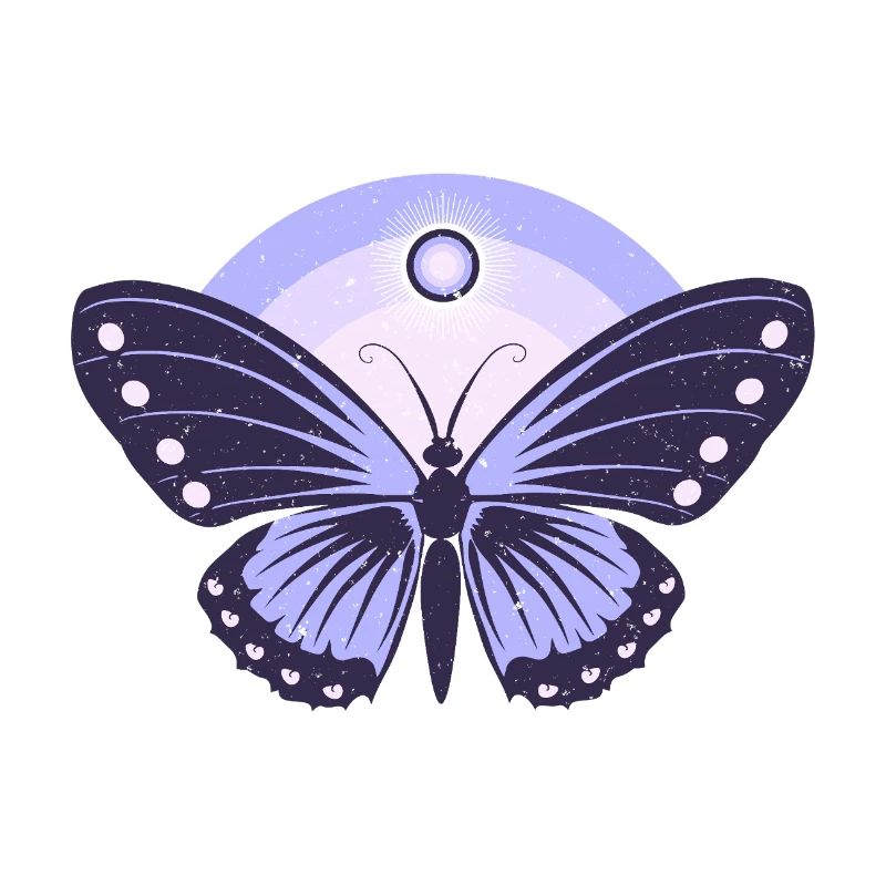 Papillon Lilas mignon